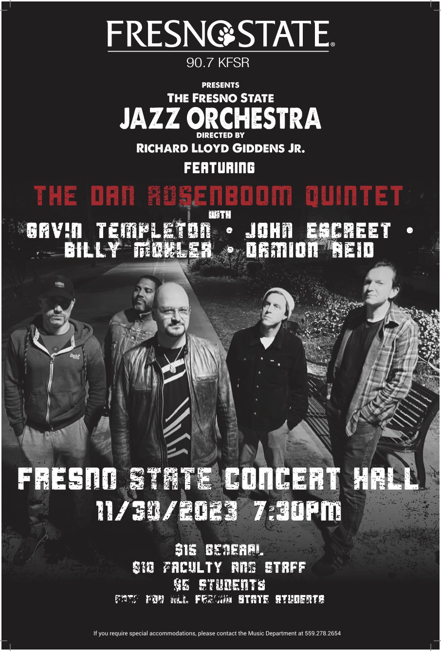 Fresno State Jazz Festival Poster