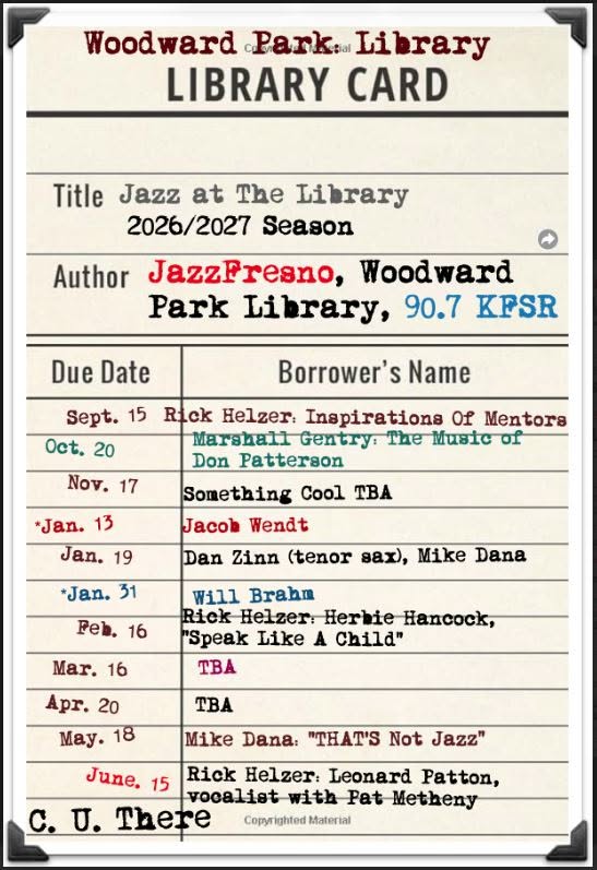 JazzFresno 26-27 Schedule